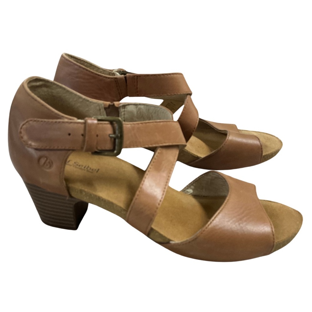 Josef Siebel Ruth 13 Tan Leather Sandal, New in Box